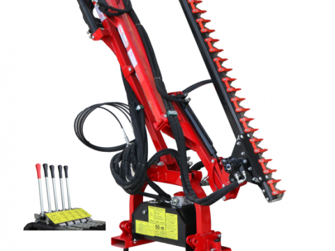 GeoTech-Pro THT 175 – Cortasetos para tractor con desplazamiento lateral