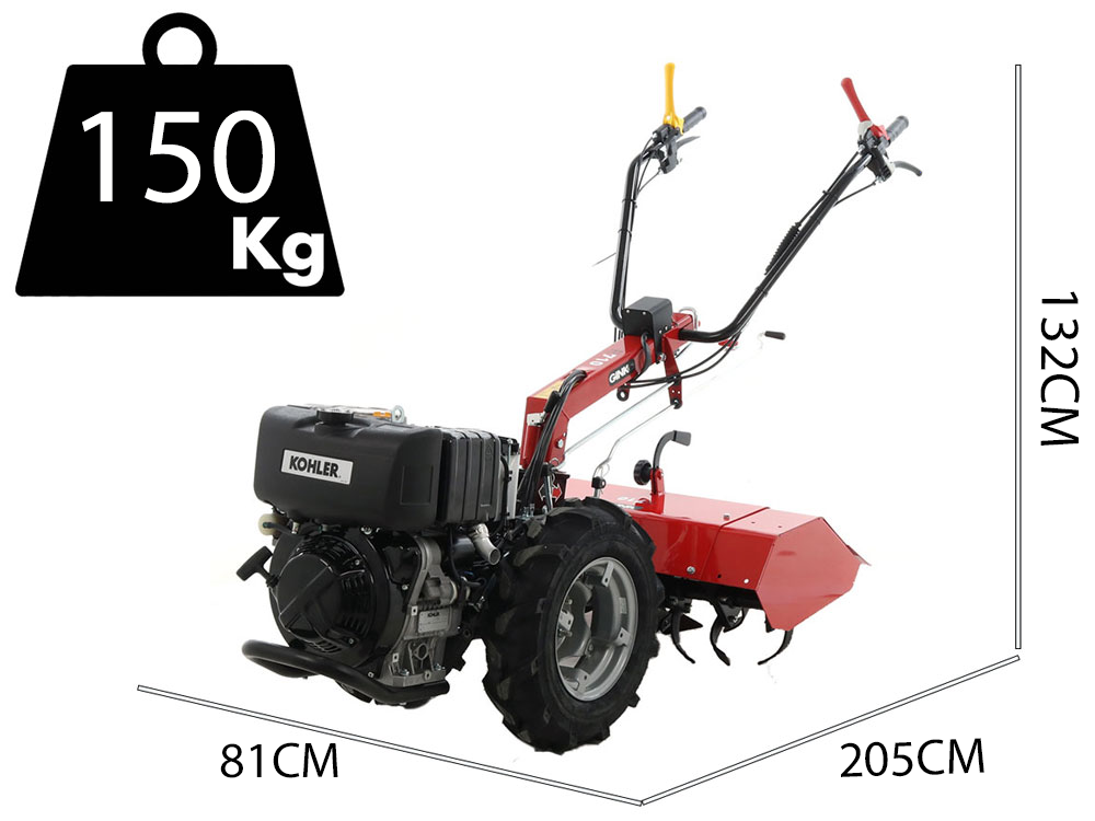 GINKO R710 EKO – Motocultor diésel – Kohler KD15-440 – Arranque eléctrico - Imagen 2