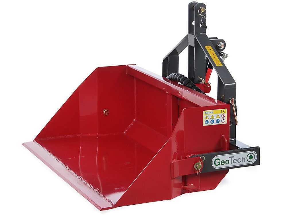Cazo hidráulico para tractor GeoTech de 140 cm – Serie media-pesada – capacidad de carga 500 kg - Imagen 5
