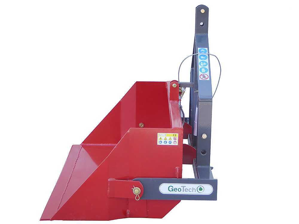 Cazo trasero para tractor GeoTech de 180 cm – Serie pesada – Capacidad de carga 700 Kg - Imagen 3