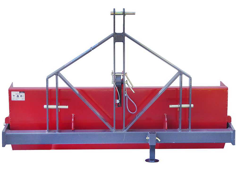Cazo trasero para tractor GeoTech de 180 cm – Serie pesada – Capacidad de carga 700 Kg - Imagen 5