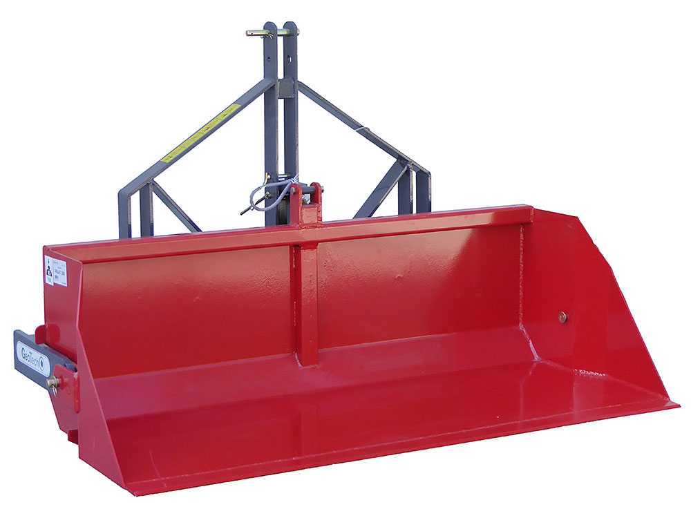 Cazo trasero para tractor GeoTech de 180 cm – Serie pesada – Capacidad de carga 700 Kg - Imagen 2