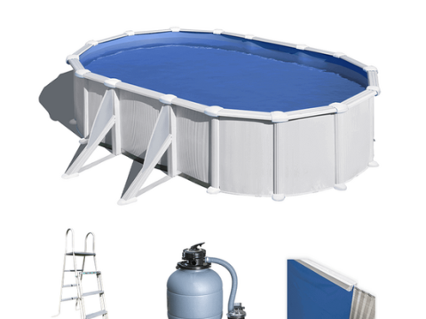 Gre Atlantis ovalada 610 x 375 x 132 cm – Piscina elevada de acero