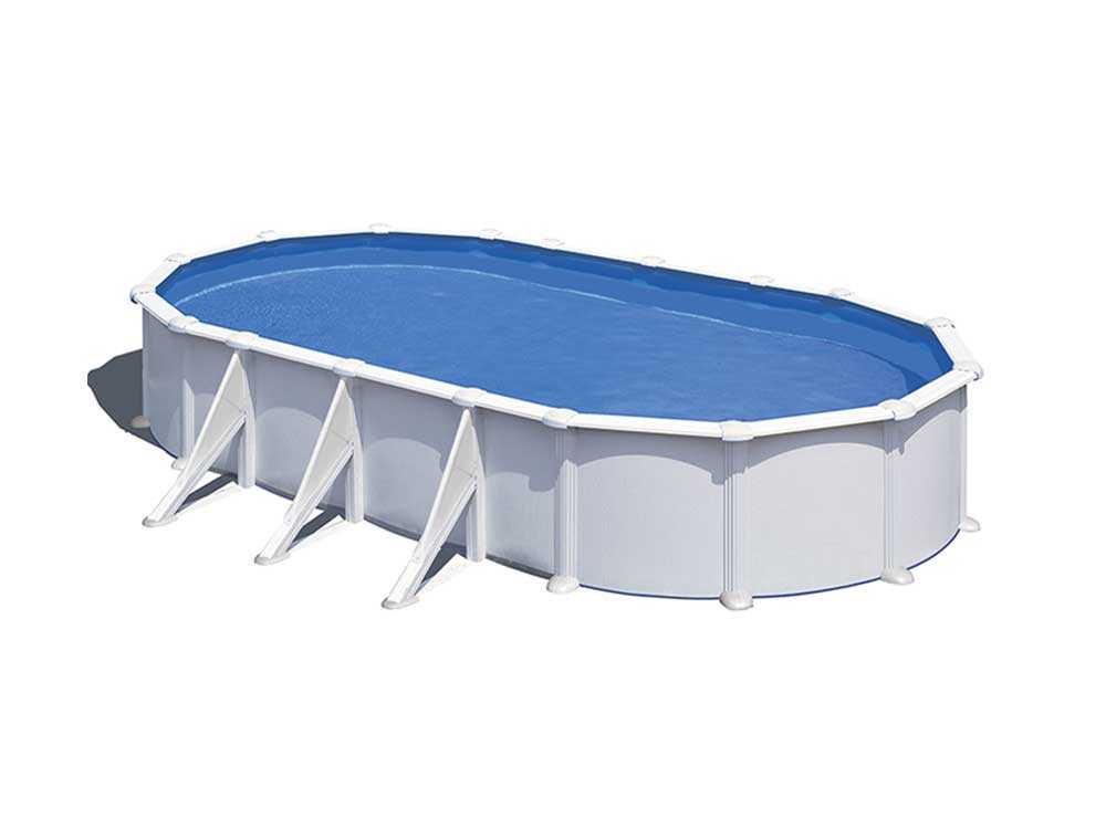 Gre Atlantis ovalada 730 x 375 x 132 cm – Piscina elevada de acero - Imagen 3