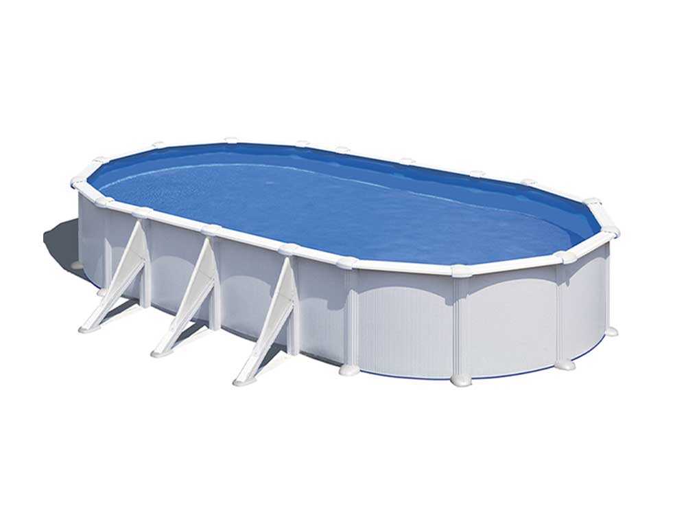 Gre Atlantis ovalada 800x470x132cm – Piscina elevada de acero - Imagen 3