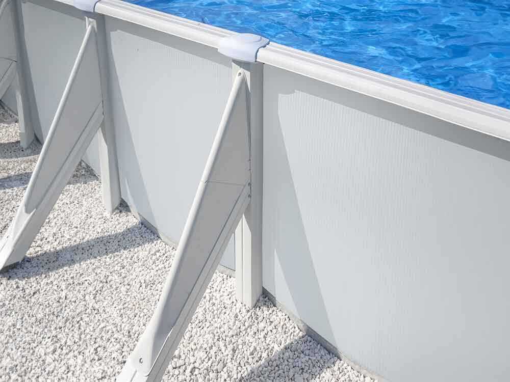 Gre Atlantis Ovale 915 x 470 x 132 cm – Piscina elevada de acero - Imagen 5