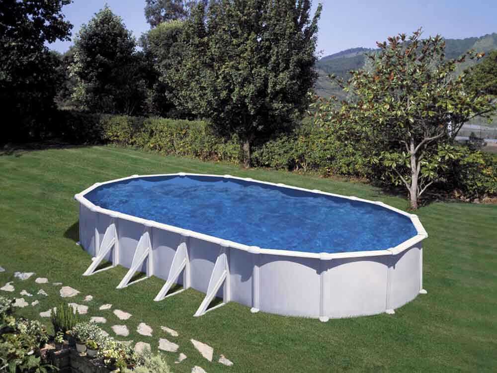 Gre Atlantis Ovale 915 x 470 x 132 cm – Piscina elevada de acero - Imagen 3