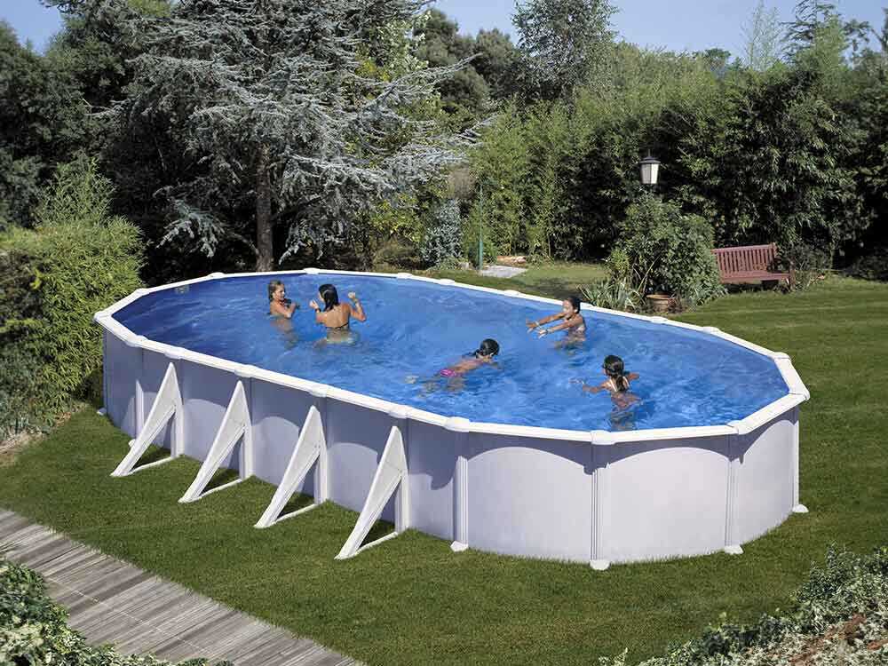 Gre Atlantis Ovale 915 x 470 x 132 cm – Piscina elevada de acero - Imagen 4