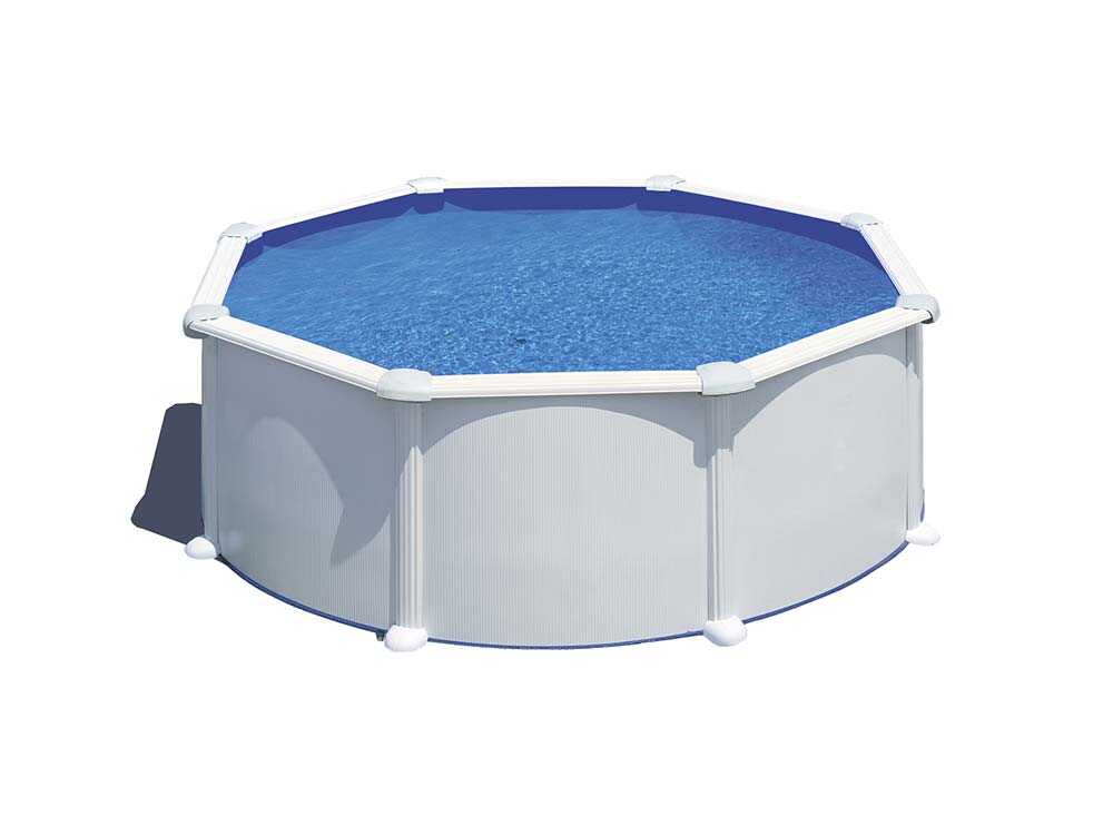 Gre Atlantis redonda Ø350 x 132 cm – Piscina elevada de acero - Imagen 3