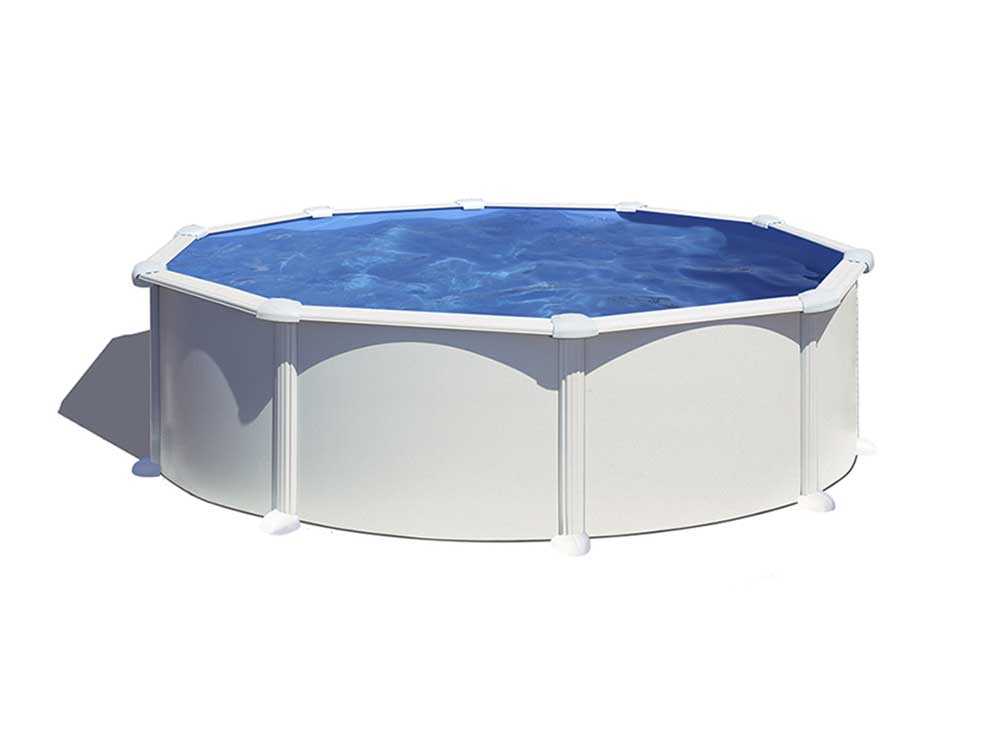 Gre Atlantis redonda Ø460 x 132cm – Piscina elevada de acero - Imagen 3