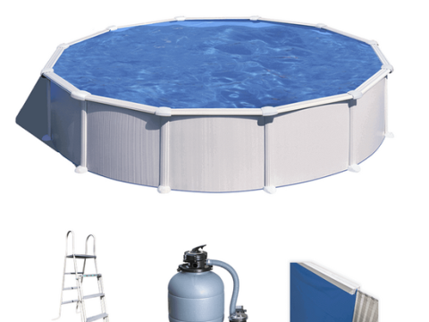 Gre Atlantis redonda Ø550 x 132 cm – Piscina elevada de acero