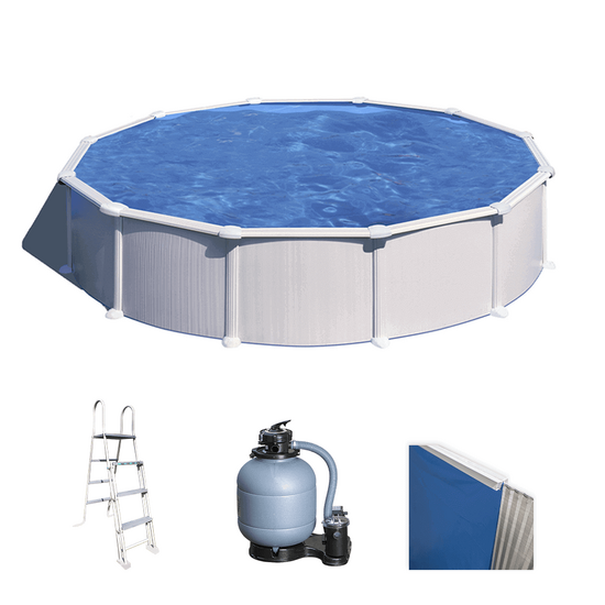 Gre Atlantis redonda Ø550 x 132 cm – Piscina elevada de acero