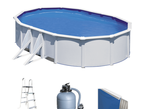 Gre Fidji ovalada 500x300x120cm – Piscina elevada de acero