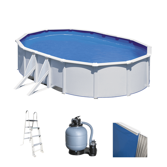 Gre Fidji ovalada 500x300x120cm – Piscina elevada de acero
