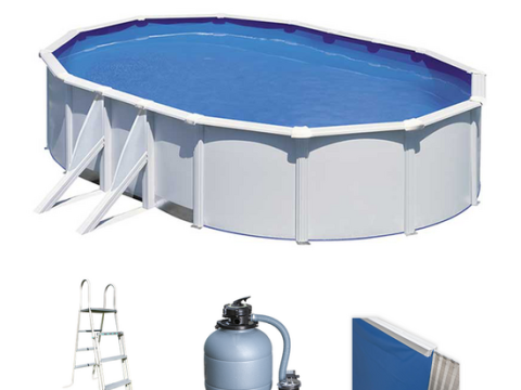 Gre Fidji Ovalada 610x375x120cm – Piscina elevada de acero