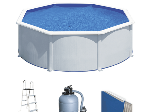 Gre Fidji Redonda Ø300 x 120 cm – Piscina elevada de acero