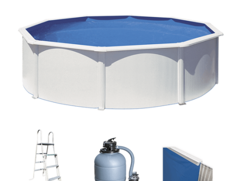 Gre Fidji redonda Ø460 x 120 cm – Piscina elevada de acero