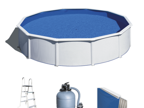 Gre Fidji redonda Ø550 x 120 cm – Piscina elevada de acero