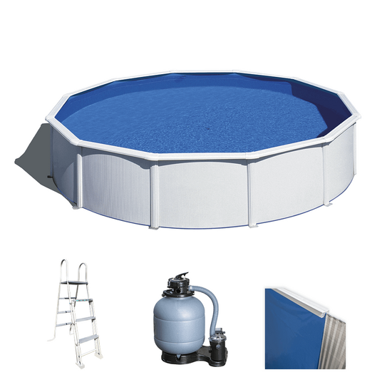 Gre Fidji redonda Ø550 x 120 cm – Piscina elevada de acero