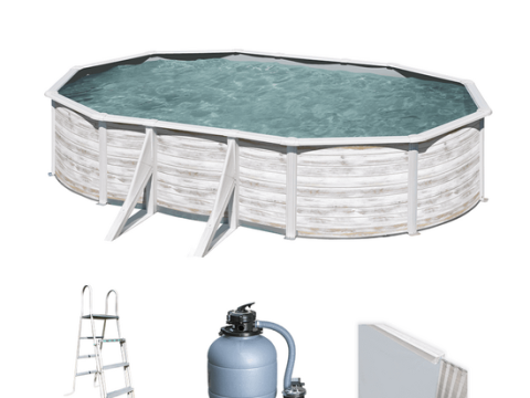 Gre Finlandia ovalada 500 x 300 x 120 cm – Piscina elevada de acero