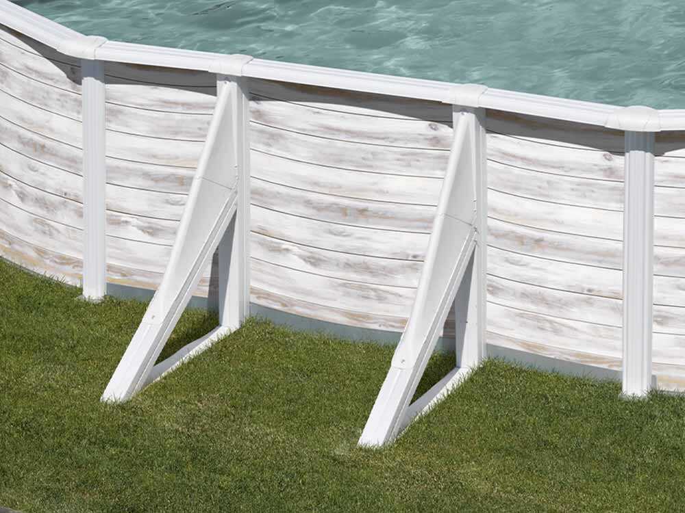 Gre Finlandia ovalada 610x375x120cm – Piscina elevada de acero - Imagen 5