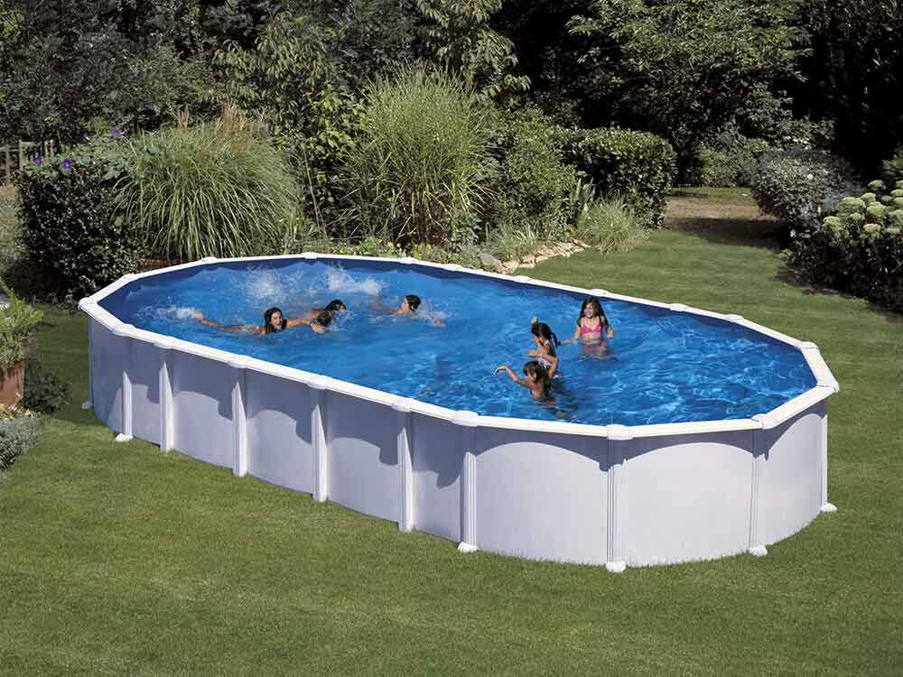 Gre Haiti ovalada 915x470x132cm – Piscina elevada – Travesaños enterrados - Imagen 4