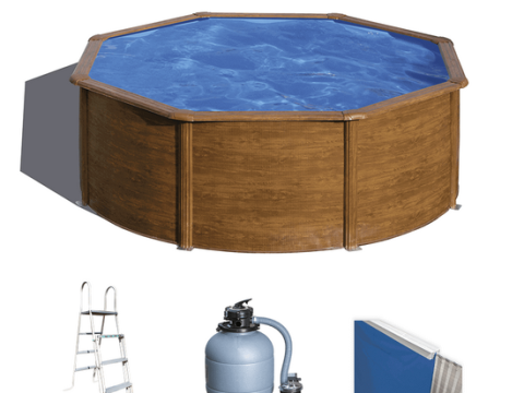 Gre Pacific redonda Ø300 x 120 cm – Piscina elevada de acero