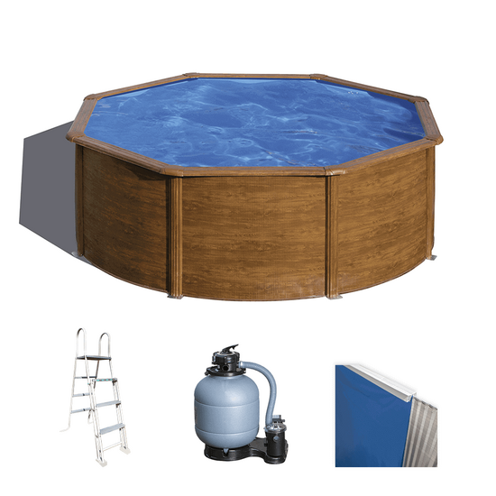 Gre Pacific redonda Ø300 x 120 cm – Piscina elevada de acero