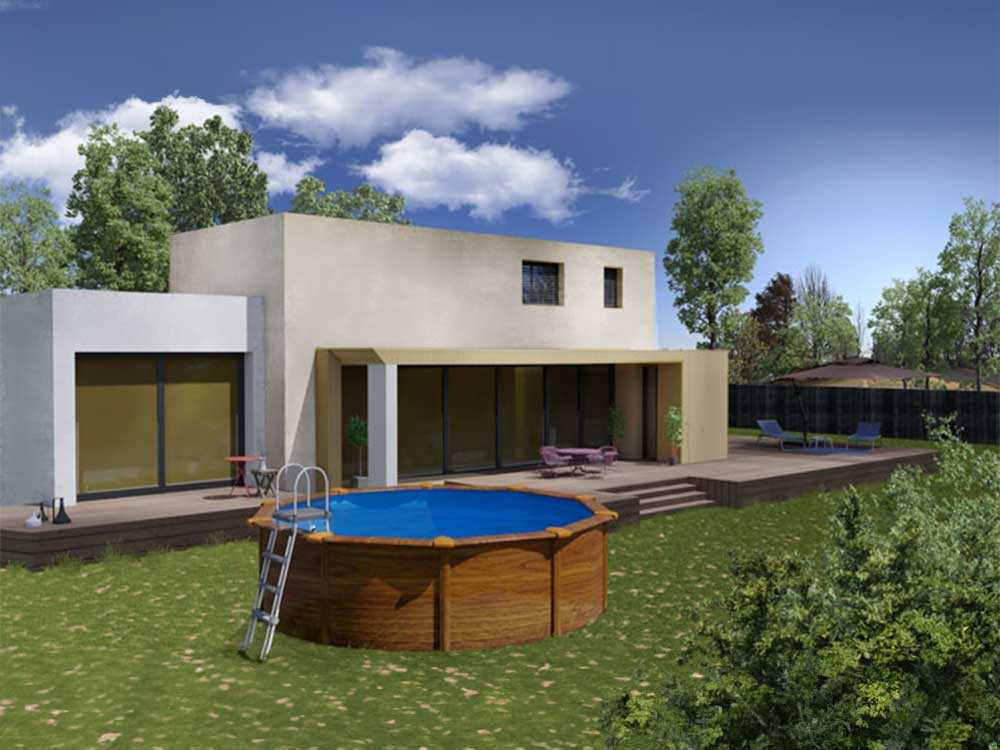 Gre Pacific redonda Ø350 x 120 cm – Piscina elevada de acero - Imagen 4