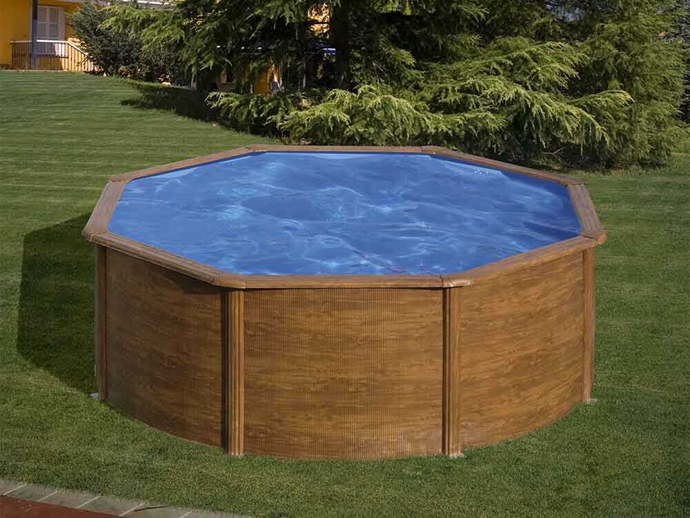 Gre Pacific redonda Ø350 x 120 cm – Piscina elevada de acero - Imagen 3