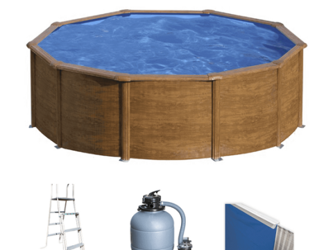 Gre Pacific redonda Ø460 x 120 cm – Piscina elevada de acero