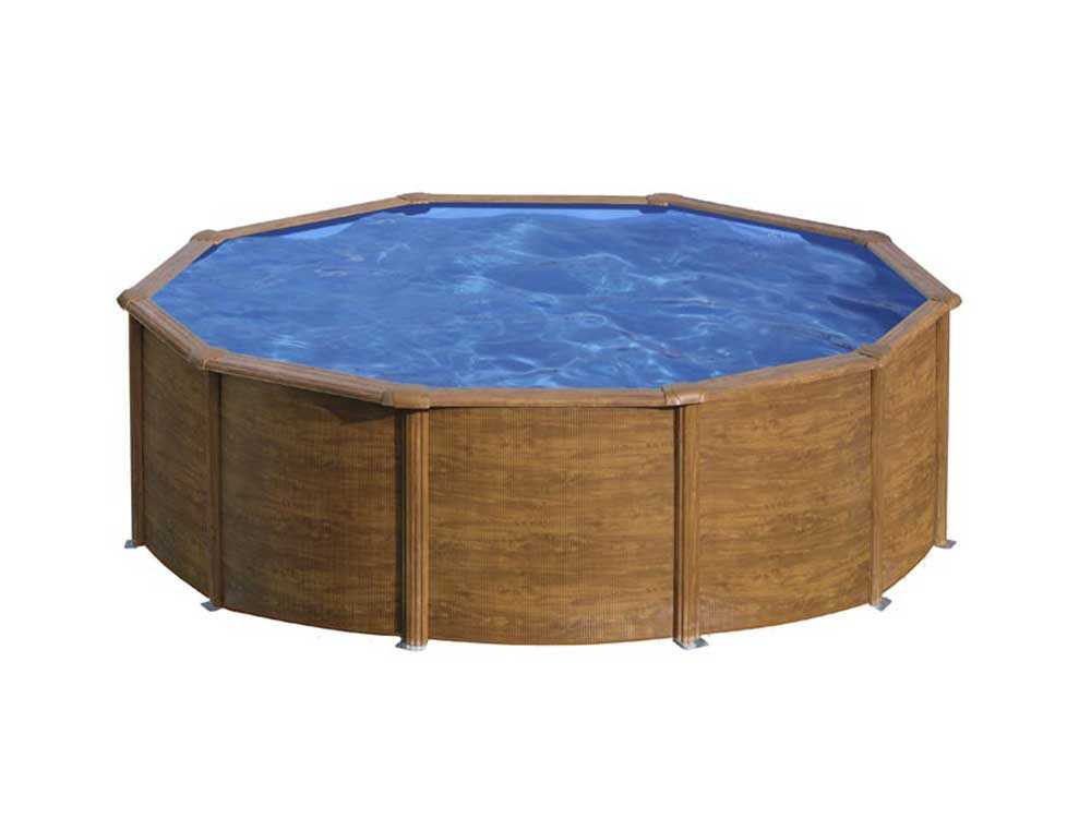 Gre Pacific redonda Ø460 x 120 cm – Piscina elevada de acero - Imagen 3
