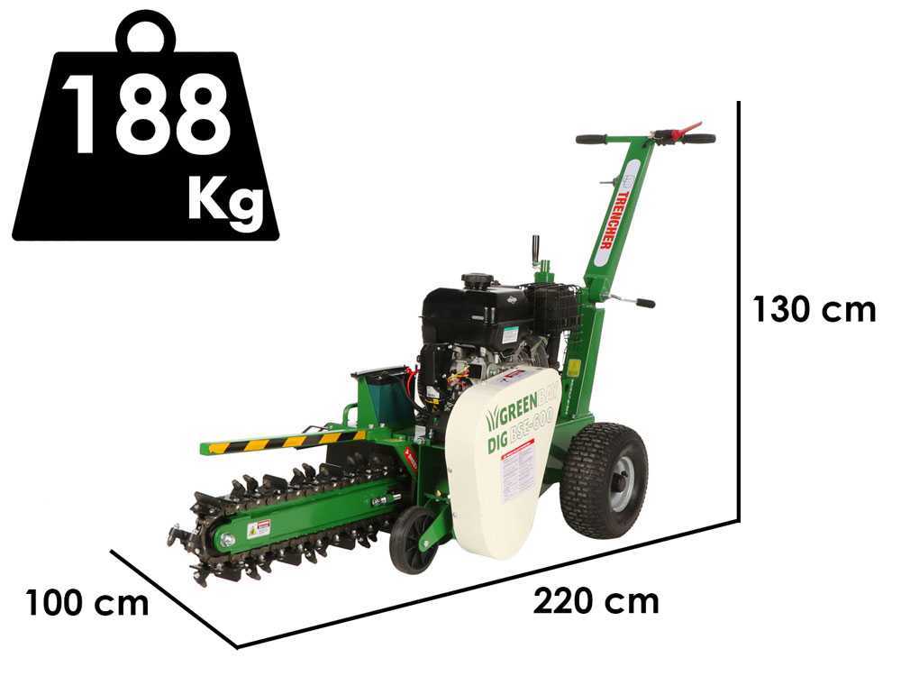 GreenBay DIG BSE-600 – Zanjadora – B&S XR2100 - Imagen 2