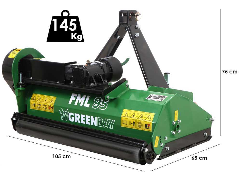 Greenbay FML 95 – Trituradora para tractor – Serie ligera - Imagen 2