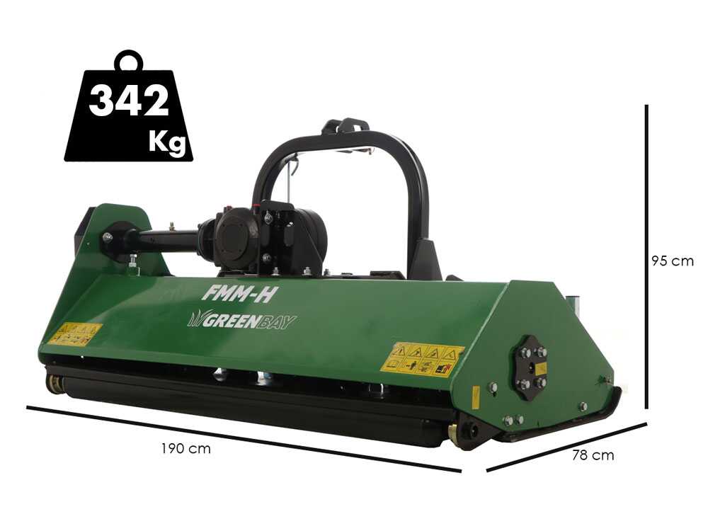 Greenbay FMM-H 175 – Trituradora para tractor – Serie media – Desplazamiento hidráulico - Imagen 2