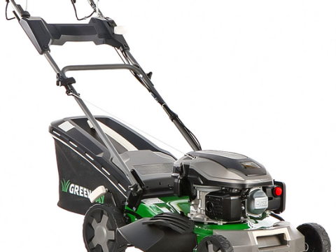 GreenBay GB-LM 46 S – Cortacésped de tracción – 4 en 1 – Motor de gasolina de 170 cc