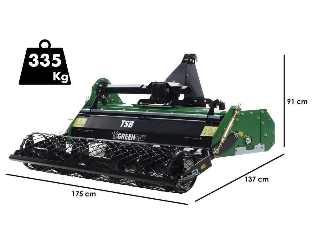 GreenBay TSB 145 – Enterradora de piedras para tractor - Imagen 2