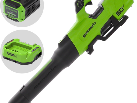 Greenworks BL2206H – Soplador axial a batería – 60 V/4 Ah
