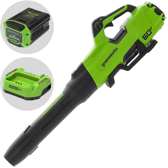 Greenworks BL2206H – Soplador axial a batería – 60 V/4 Ah