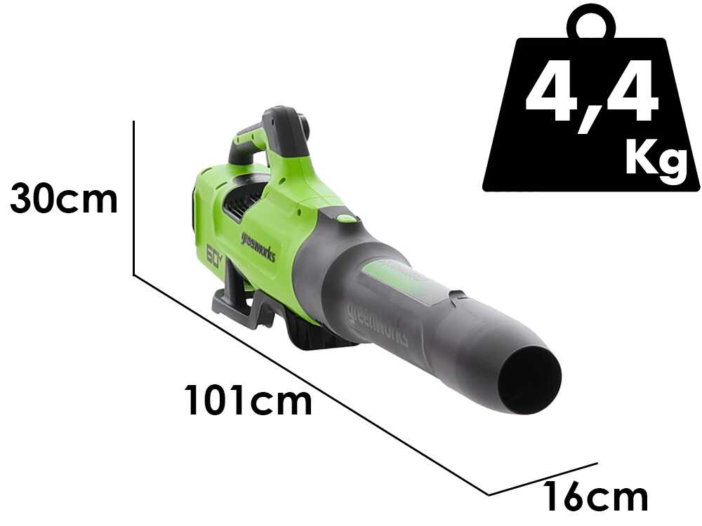 Greenworks BL2206H – Soplador axial a batería – 60 V/4 Ah - Imagen 5
