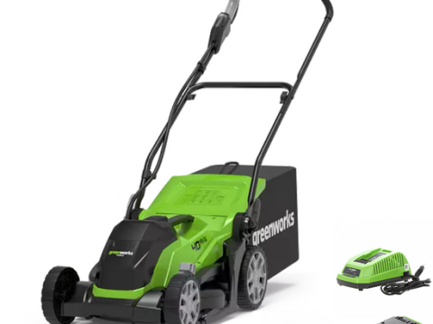 Greenworks G40LM35K2 – Cortacésped eléctrico a batería – 40V 2Ah – Corte 35 cm