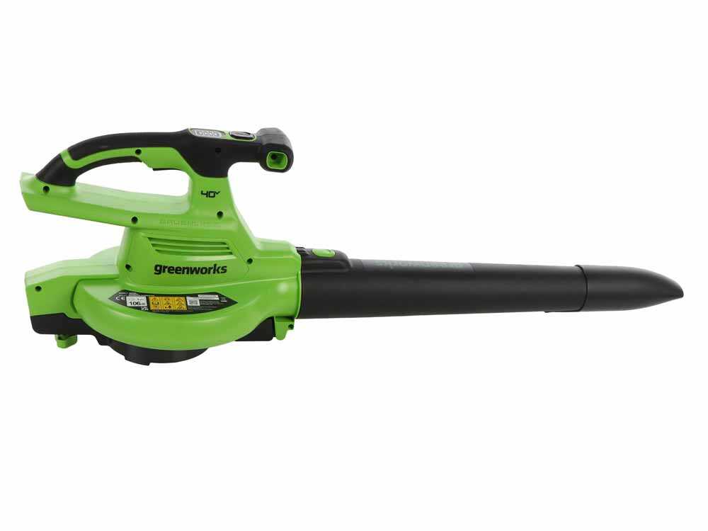 Greenworks GD40BVII – Soplador – Aspirador a batería – 40V/4Ah - Imagen 5