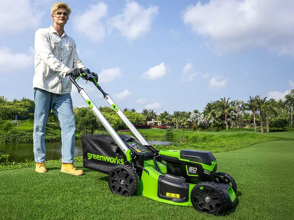 Greenworks GD60LM46SP – Cortacésped autopropulsado a batería – BATERÍA Y CARGADOR NO INCLUIDOS - Imagen 4