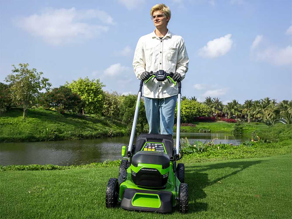 Greenworks GD60LM46SP – Cortacésped autopropulsado a batería – BATERÍA Y CARGADOR NO INCLUIDOS - Imagen 5