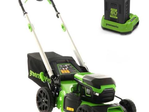 Greenworks GD60LM46SPK4 – Cortacésped autopropulsado a batería – 60V/4Ah – Corte 46 cm
