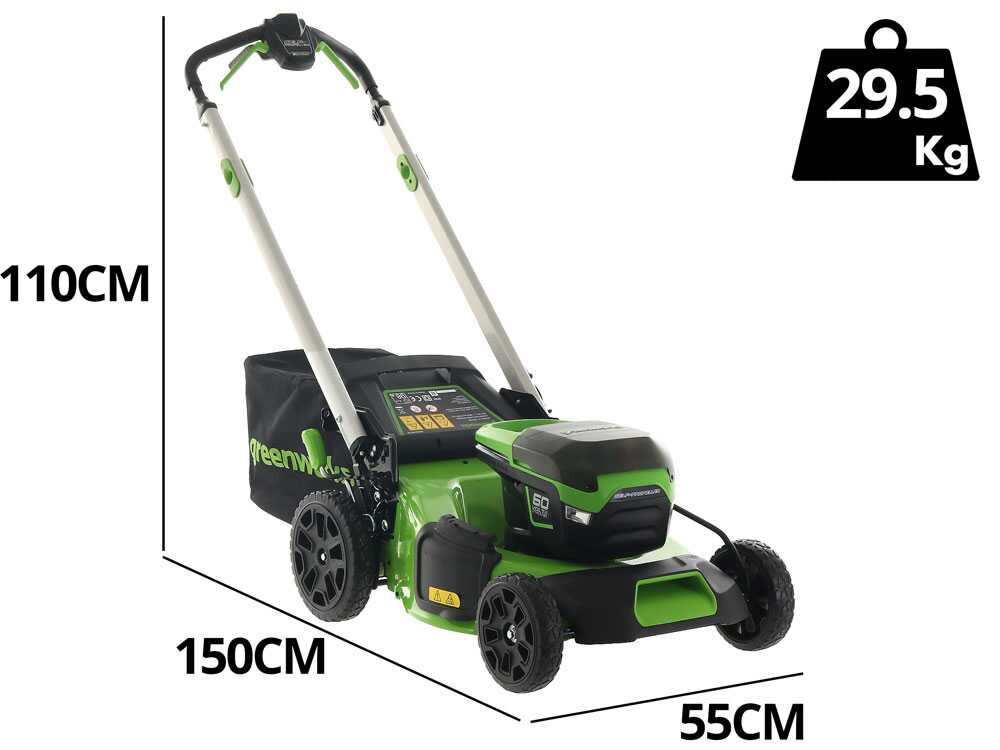 Greenworks GD60LM51SP – Cortacésped autopropulsado a batería – SIN BATERÍA NI CARGADOR - Imagen 3