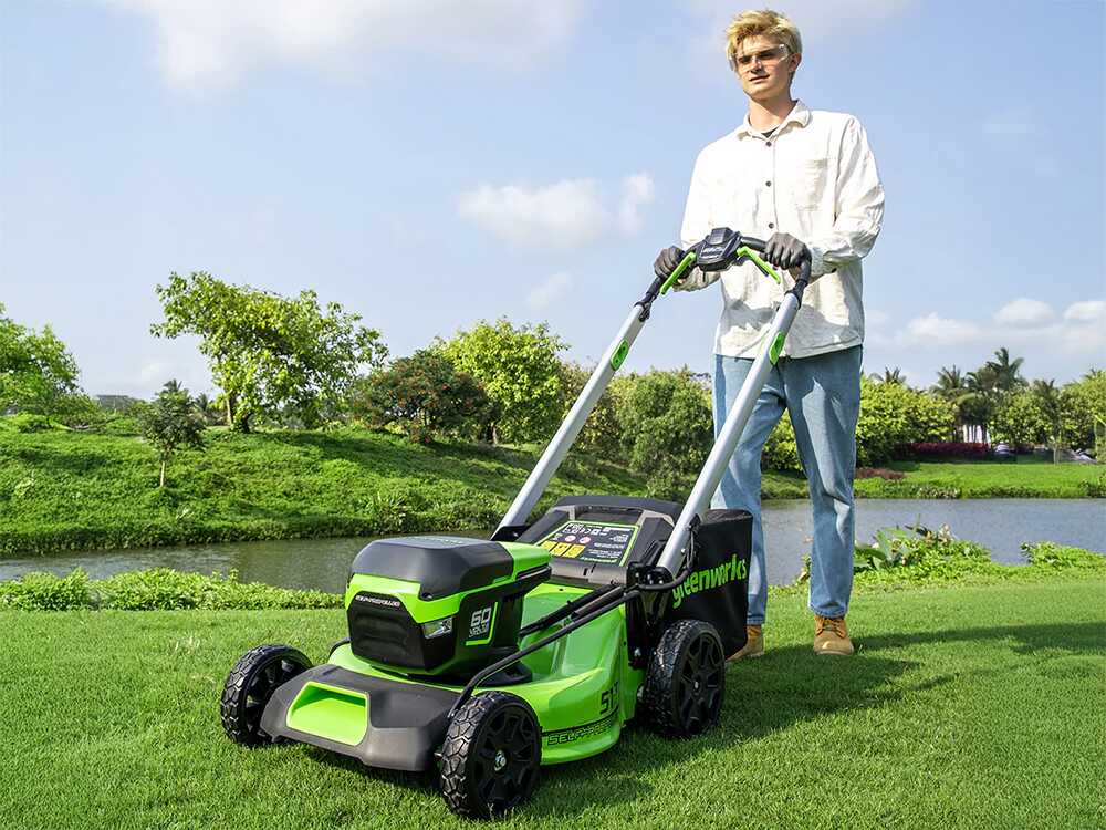 Greenworks GD60LM51SP – Cortacésped autopropulsado a batería – SIN BATERÍA NI CARGADOR - Imagen 2