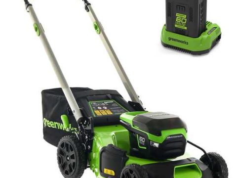 Greenworks GD60LM51SPK4 – Cortacésped autopropulsado a batería – 60V/4Ah – Corte 51 cm