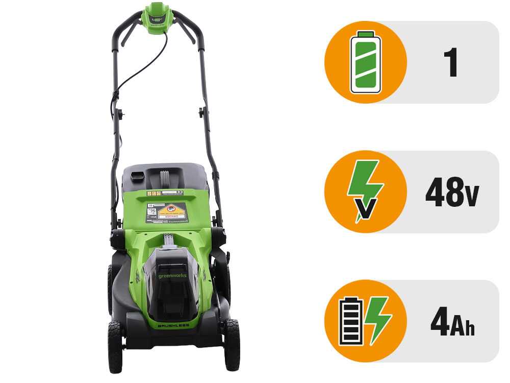 Greenworks LM360D – Cortacésped a batería – 48 V/4 Ah – Anchura de corte 36 cm - Imagen 5