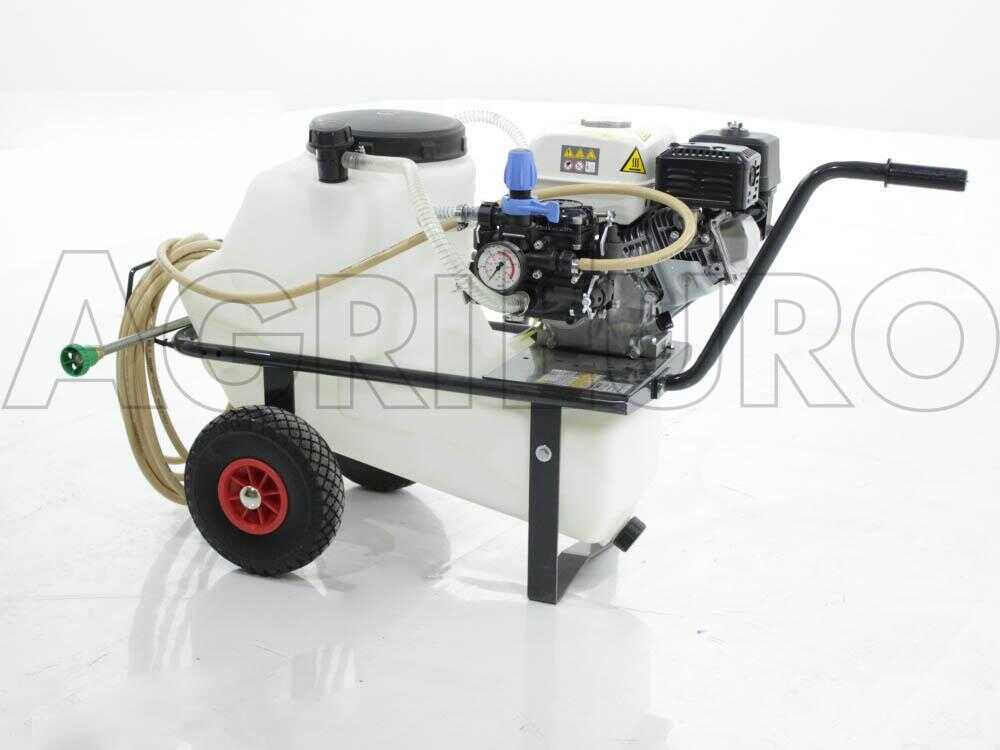Grupo motobomba de pulverización Comet MC 25 – Honda GP 160 y carro con depósito de 55 L - Imagen 2
